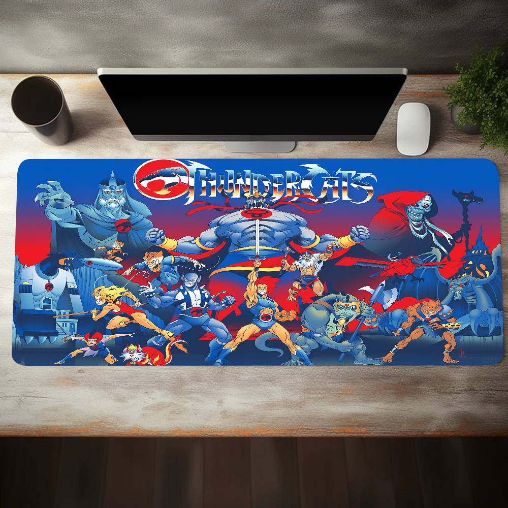 Cartoon ThunderCats Mousepad Large Keyboard Desk Mat Gaming Mouse Pad LockEdge Non-slip Mat