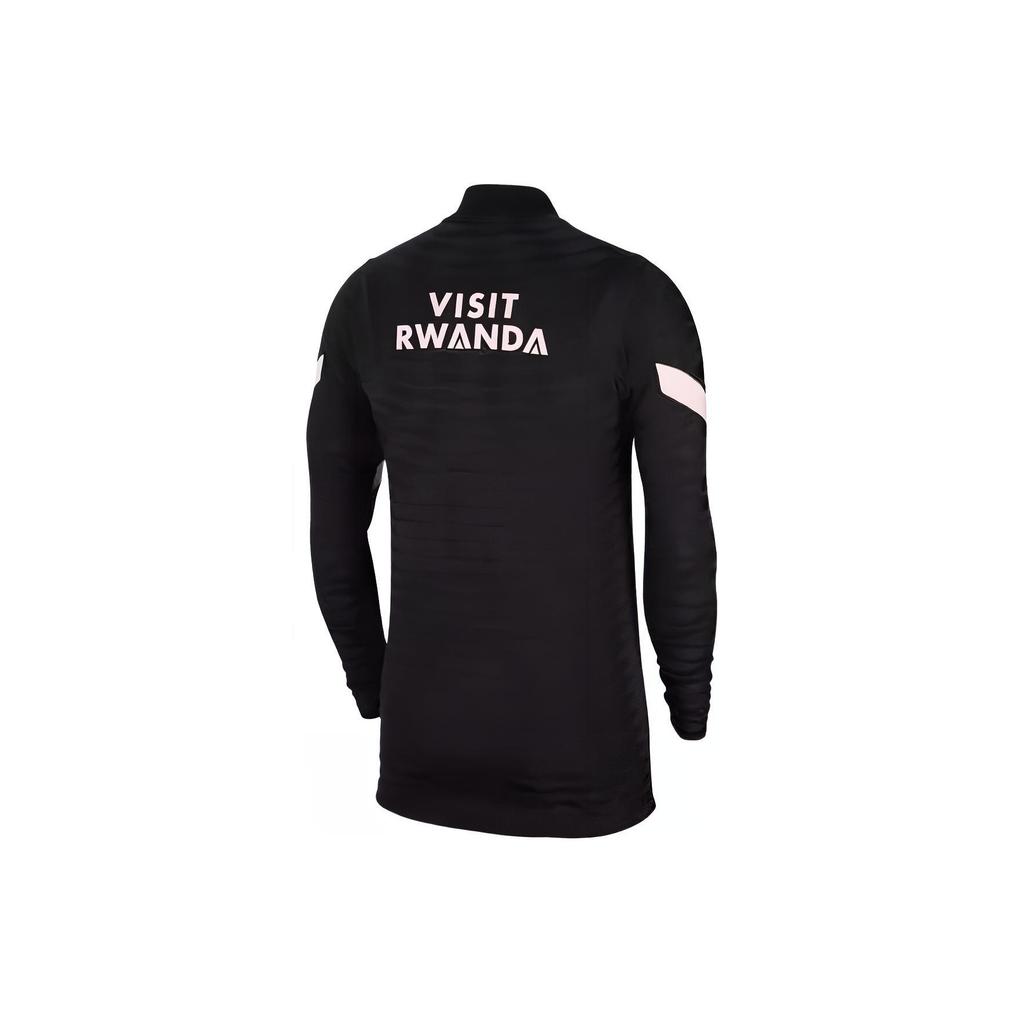 Nike Paris Saint-Germain Half-Zip Long Sleeve Soccer Jersey Player Edition 21/22 Season Men Tops Black DH0750-010