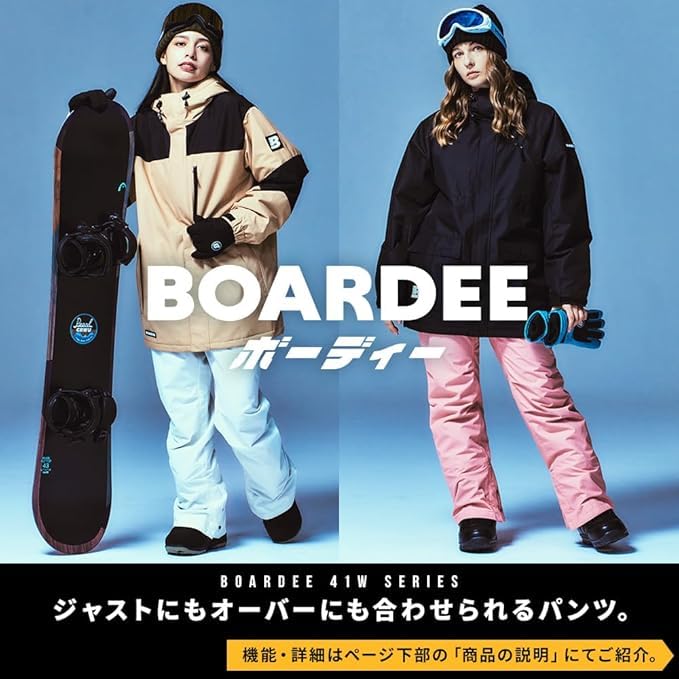 BOARDEE Snowboard Pants Size L Women's (BD24IFOB41W) (WT/White)