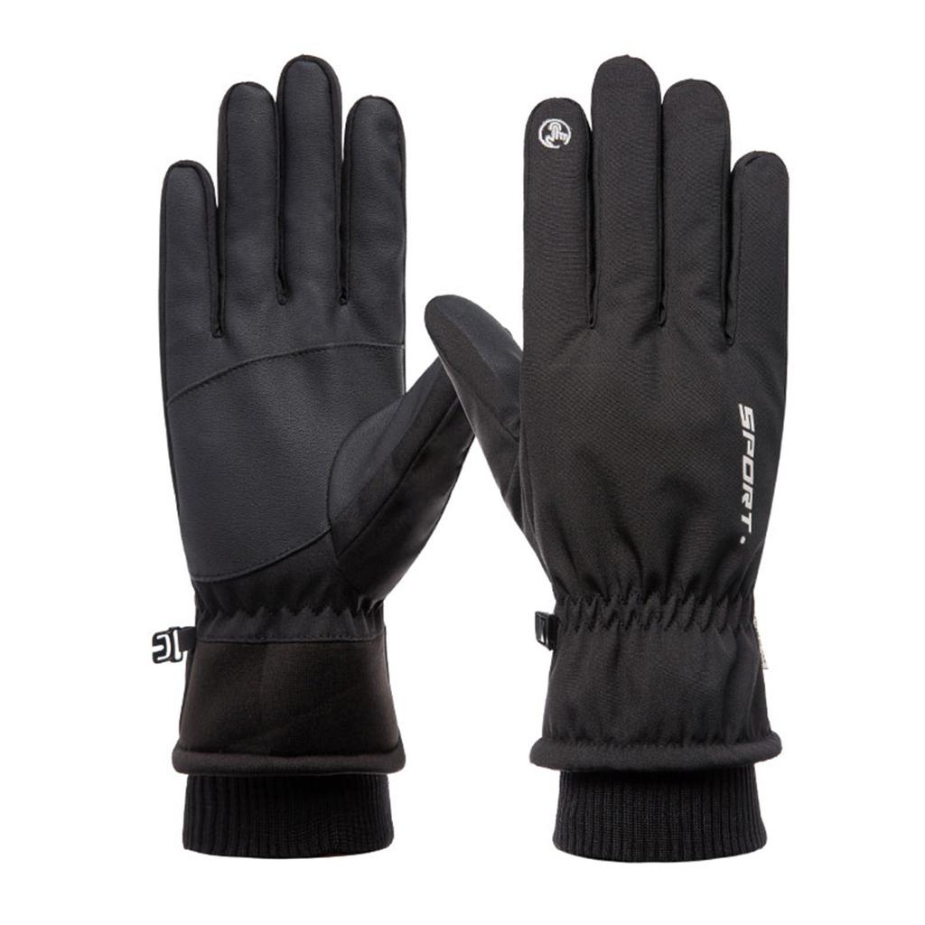 Winter Ski Gloves Waterproof Windproof Thermal Insulated Gloves with Adjustable Wrist Strap and Touchscreen Compatible Design for Outdoor Sports