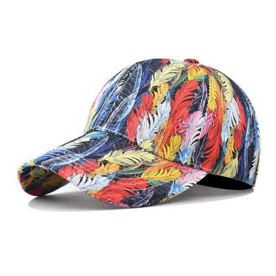 Bunte Blatt Baseball Hut Outdoor Personalisierte Graffiti Baseball Hut