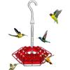 12Ounce Capacity 30 Ports Hummingbird Feeder,Best Hanging Hummingbird Feeder with Perch and Built In Ant Moat for Gardens and Yards Hummingbird Feeder