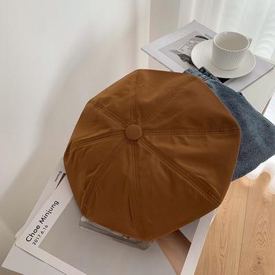 Beret Women Kepi Retro Duckbill Hat Trend Painter Hats Korean British Octagonal Hat