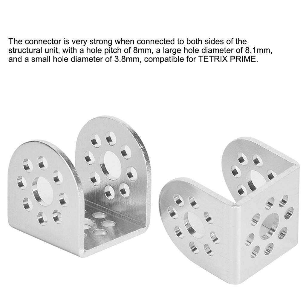 2 Pcs C Type Connection Bracket Robot Part Fit for Tetrixrobotics Pitsco Connection Bracket