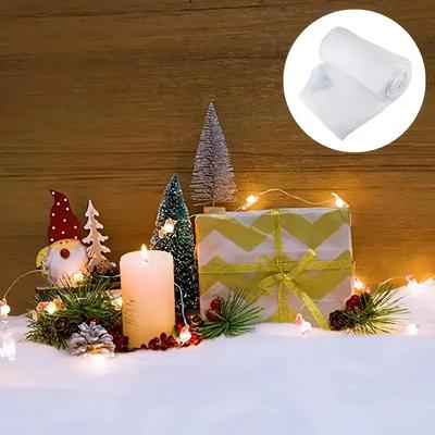 1Mx1.5M Weihnachts-Simulationsschneedecke Verdickte Schneewatte Künstliche Schneeflocke für Schneeszene-Arrangement Feiertagsdekoration