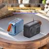 Solar-Powered Wireless Bluetooth Speaker with USB and Card Slot