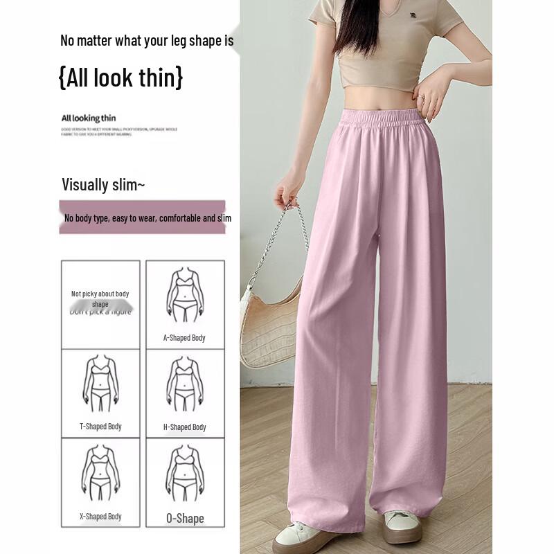 Women's High-Waist Wide-Leg Casual Pants