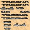 Car Emblem Overlay Kits For 2016- Tacoma Replacement Letter SR5 V6 4X4 Black