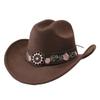 Jazz Hat For Adults With Chain Decor And Wide Brim For Casual Fashion And Outdoor Wear
