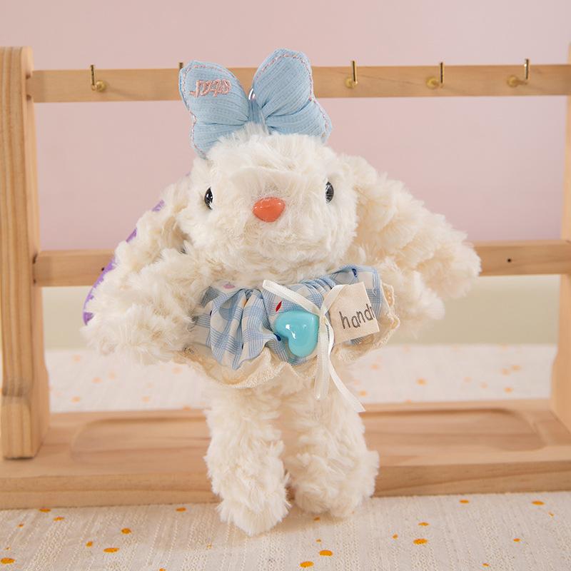 Cute Long-eared Rabbit Plush Pendant Cartoon Alpaca Doll Girl Bag Hanging Ornament Boutique Keychain