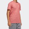 adidas T Shirts Men's Pink Crew Neck Moderate Straight Fit FL0328-