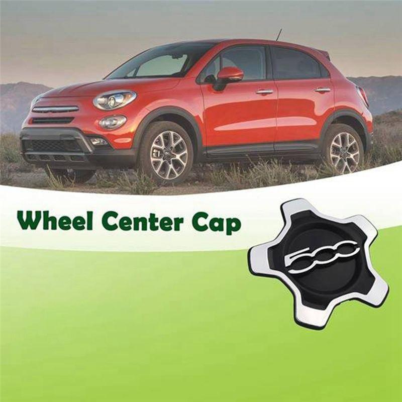 P-Premium-Car Wheel Center Cap Cover 6AN69LXHAA 735626312 For Fiat 500X 2016-2022 Dust Cover Car Accessories