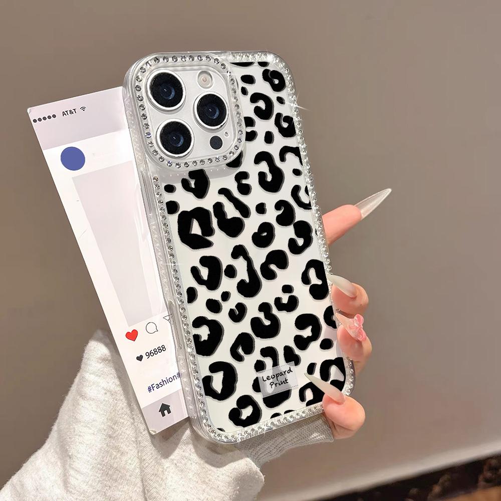 Bracelet Chain Phone Case For iPhone 17 16 15 13 14 for 17Air 17 12 14 16 Pro 17 14 16 Pro Max Sparking Diamond Cute Pattern Hard Cover With Lanyard