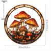 2D Flat AcrylicTranslucent Stained Mushroom/ Wreath Sign,Nurseries,Vintage HomeDecorWall for BarKitchen,Restaurant ShopWall Decor,Rustic Hanging Acry