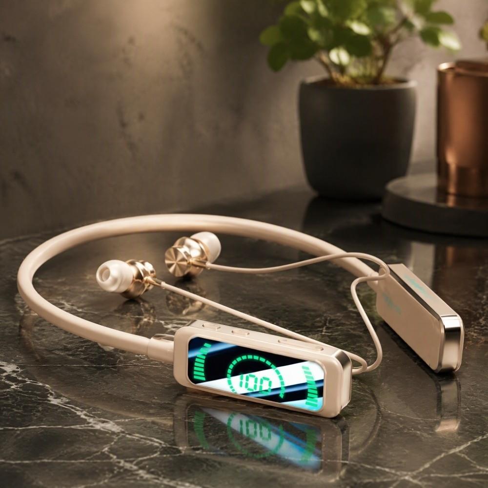 HiFi Sound Wireless Earphones HD Screen Bluetooth Headset Karaoke Earphones  Gamer Use