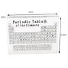 Supplies Kids Gifts Periodic Display Board Periodic Table Chemical Element Display Home Decoration