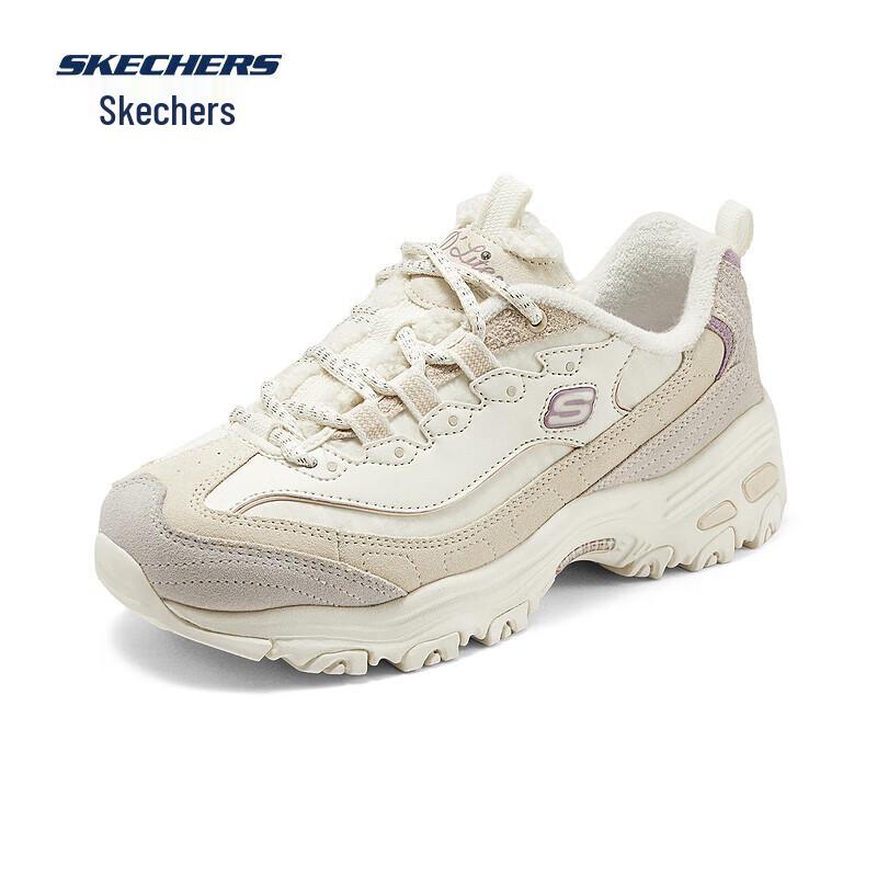 Skechers Women's Curly Bear Plush Platform Sneakers
