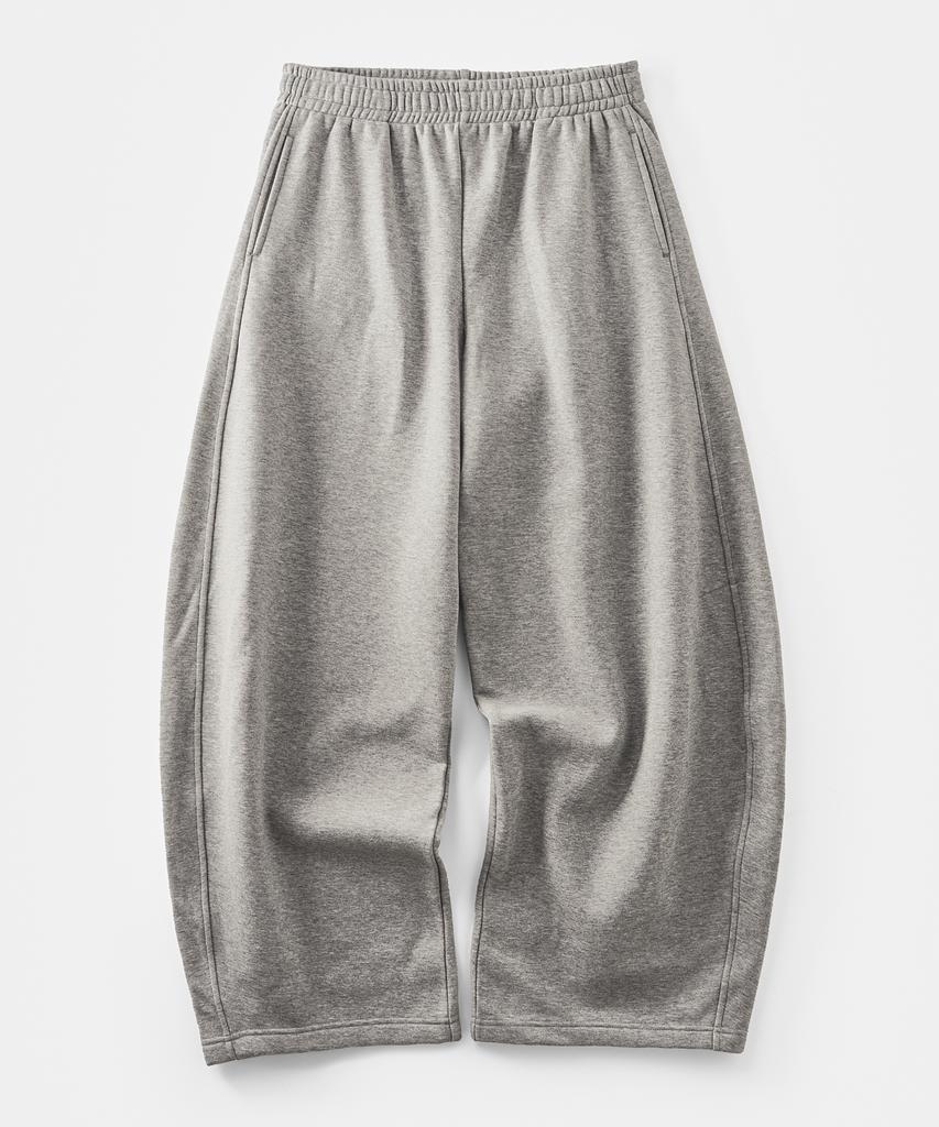 TAKEASY Curved Barrel Fit Sweatpants (Melange Grey)