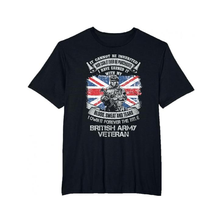 Men s ClothesOwn Forever The Title British Military UK Flag T-Shirt S чёрный