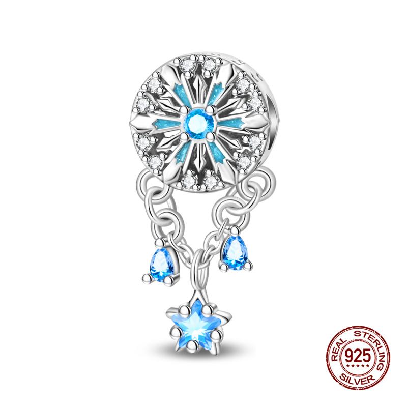 Charms Copper Romantic Ice And Snow Glass Beads Charms Fits 3Mm Original Bracelet Necklace Womens Diy Fine Jewelry Gift New