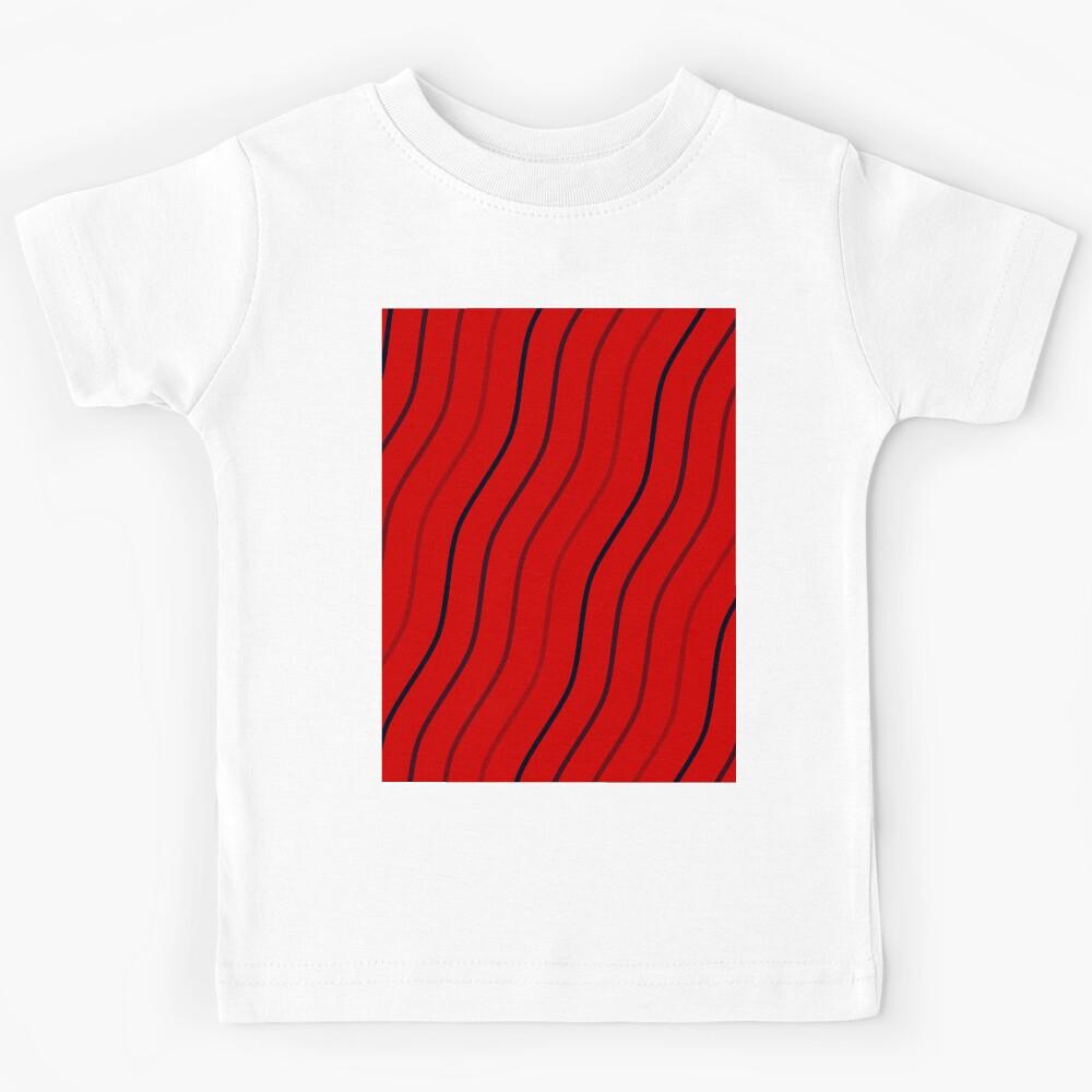 Pattern Waves in Vibrant Hues Kids T-Shirt 130