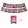 Birthday Theme Decoration Set Pull Flag Cake Insert Balloons Party Decoration