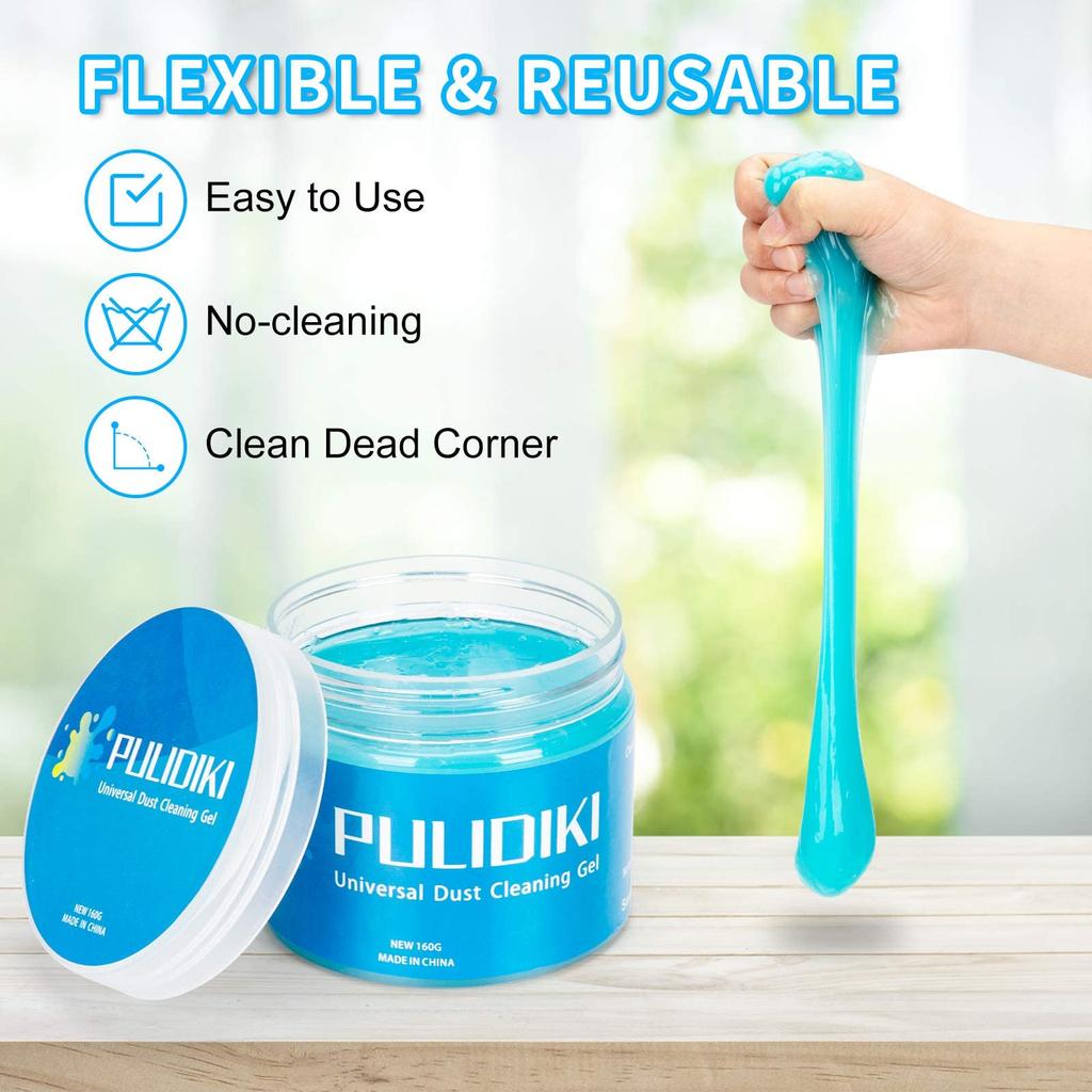 Car Cleaning Gel Slime Magic Mud Automobile Air Vent Computer Keyboard Dirt Dust Remover Gel Car Wash Interior Cleaning Tool