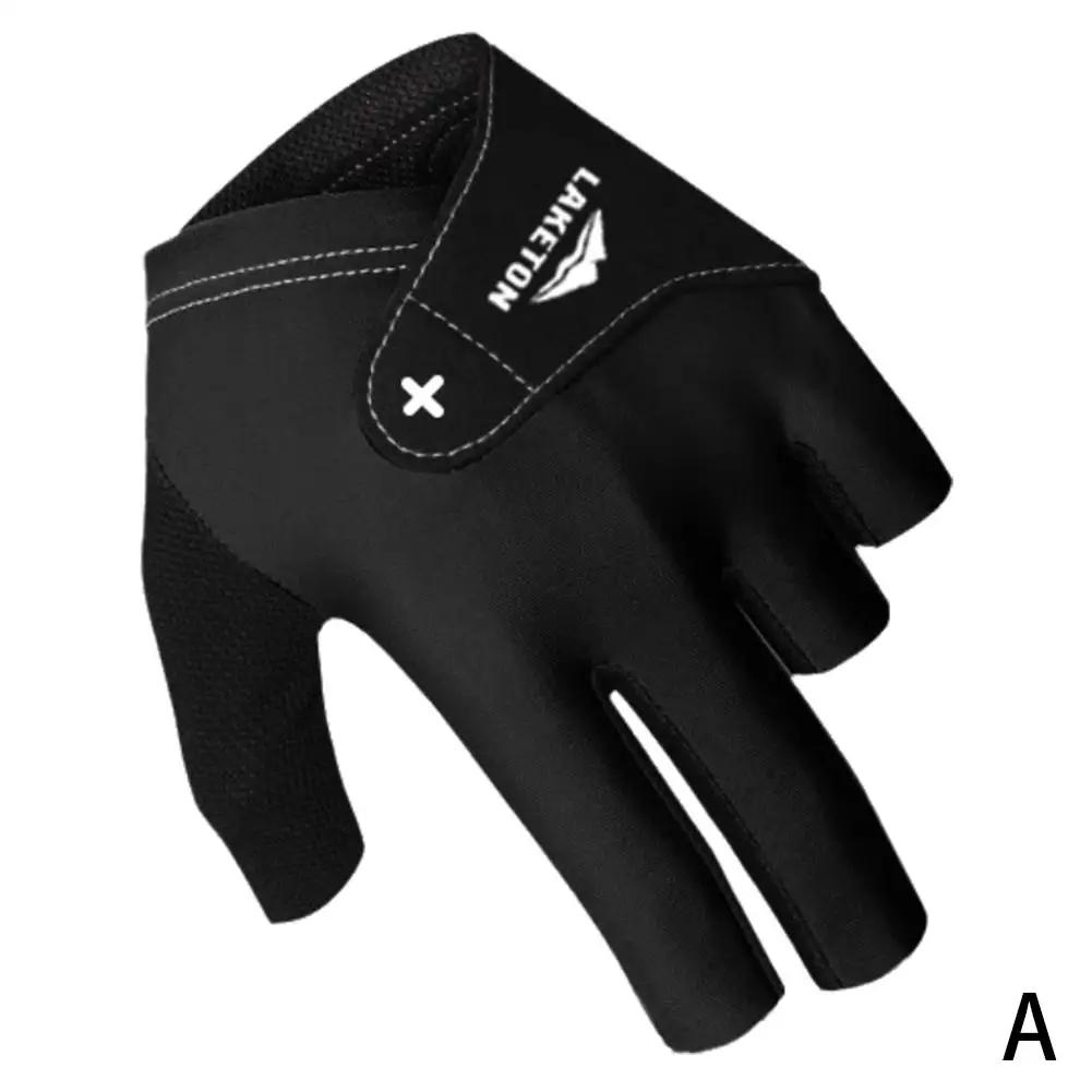 1Pc Breathable Non-Slip Thin Snooker Gloves Self-Adhesive Cloth Fixed Ice Silk Fingerless Billiard Gloves For Left Hand Ela U7N9