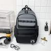 Schoolbag1011 New Japanese College Student Backpack Men's Travel Backpack Junior High School High School Students Large Capacity Multi-layer Schoolbag