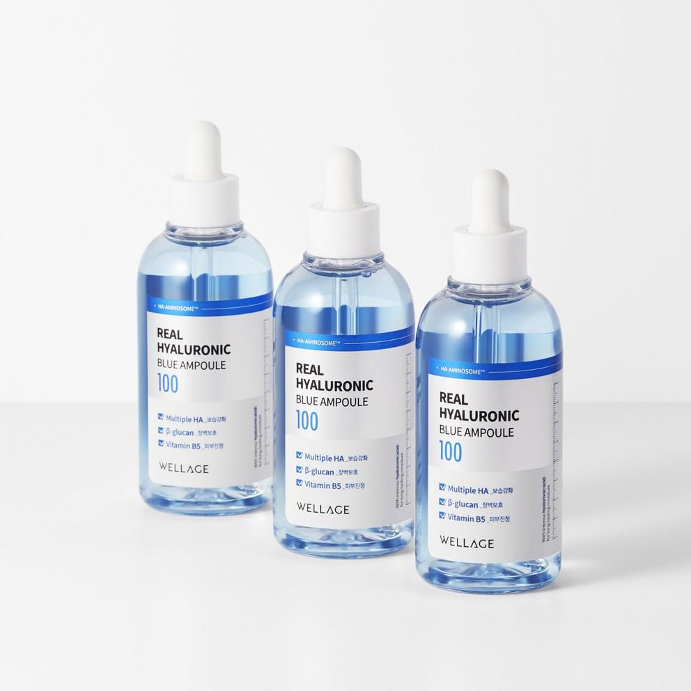 WELLAGE Real Hyaluronic Blue 100 Ampullen 100ml + 75ml Set
