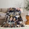 GUOYU Blanket TV The RRookie Throw Soft Flannel Throw Summer Blanket Lightweight Cozy Nap Blanket for Sofa Bed Travel