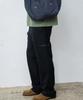 Pabeo Leather Trimming Trousers (Black)