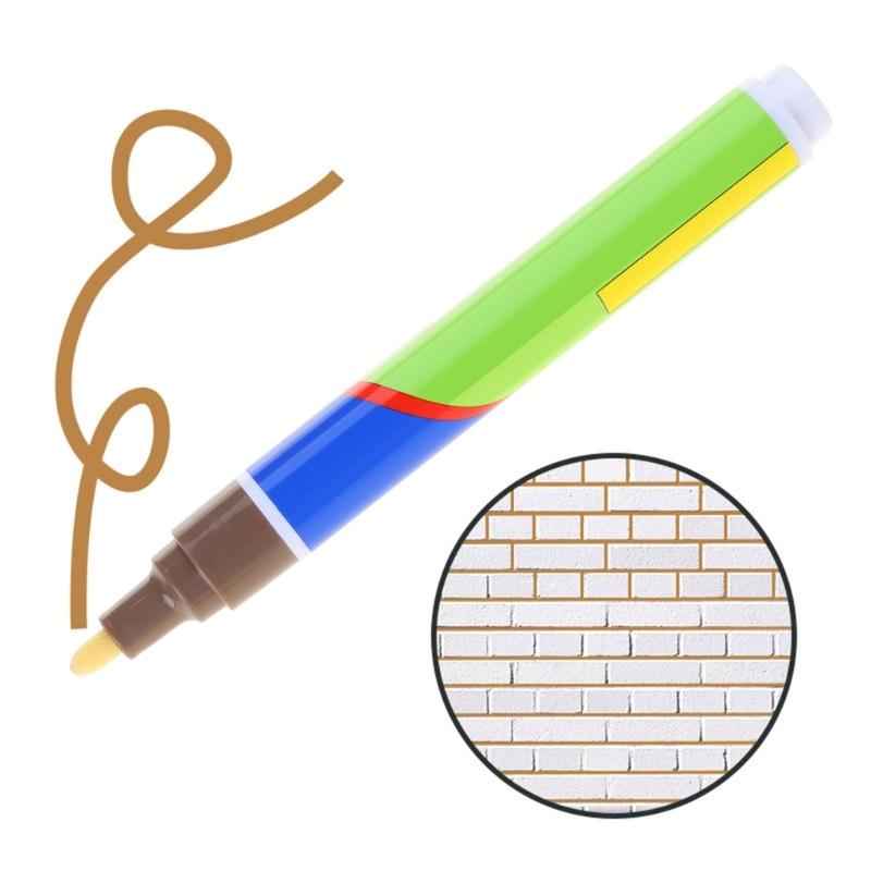 Waterproof Tile Joint Repair Grouting Fillers Marker Pen Tile Grout Pen Reviver Wall Floor Grout Restorer Pen for Tiles