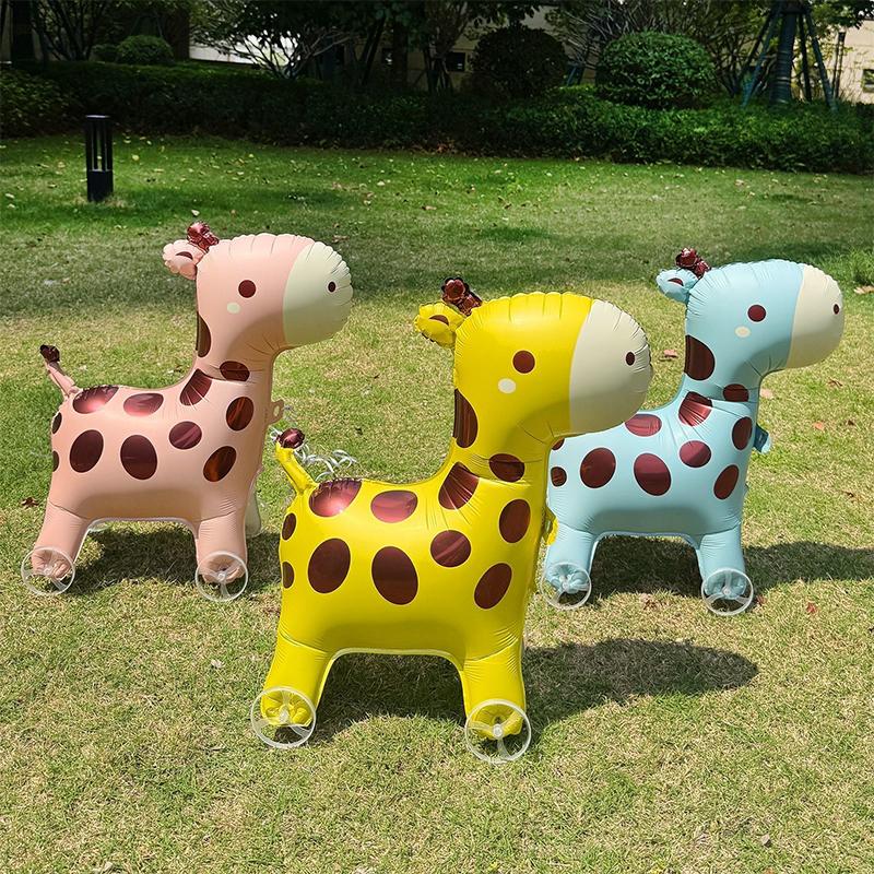 HUAHUA4D Alphabet Foil Balloon Elephant Design with Wheels for Kids' Parties and Baby ShowersHUAHUA