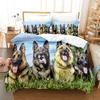 3D Digital Printing Bedding Four-piece Set Three-piece Set Animal Puppy Bed Sheet Quilt Pillow