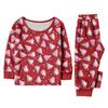 Matching Family Christmas Print Flannel Homewear Set Long-Sleeve Top And Pants