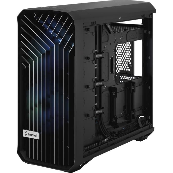 PC-Gehäuse - FRACTAL DESIGN - Torrent Black RGB TG Light Tint - SSI-CEB - Optimierter Luftstrom mit 5 ARGB-Lüftern (FD-C-TOR1A-04)