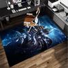Game Warcraft Darkness Warrior Office Rug Chair Mat, Game Carpet, Suitable for Front Door, Bedroom, Living Room, Desk, Holiday Gift