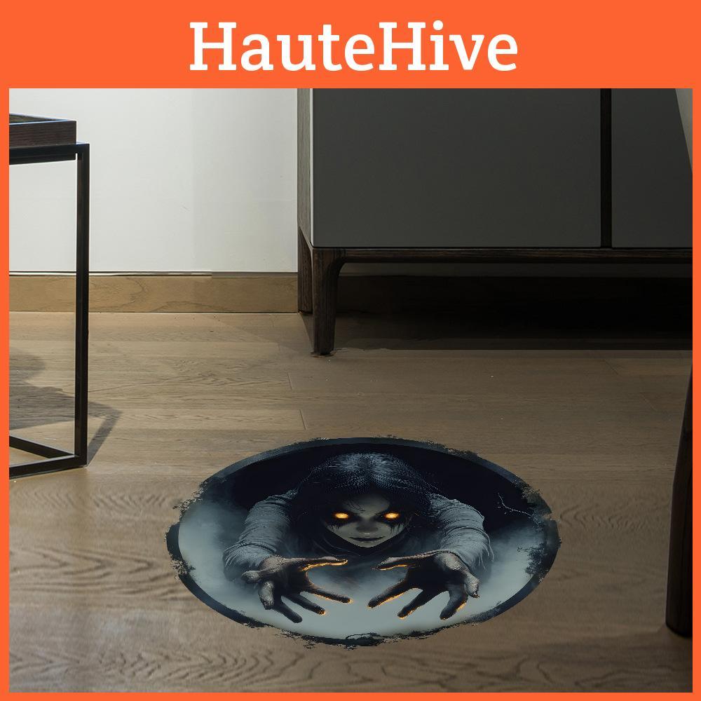 Horror Female Halloween Ghost Floor Stickers Bedroom Living Room Home Decoration