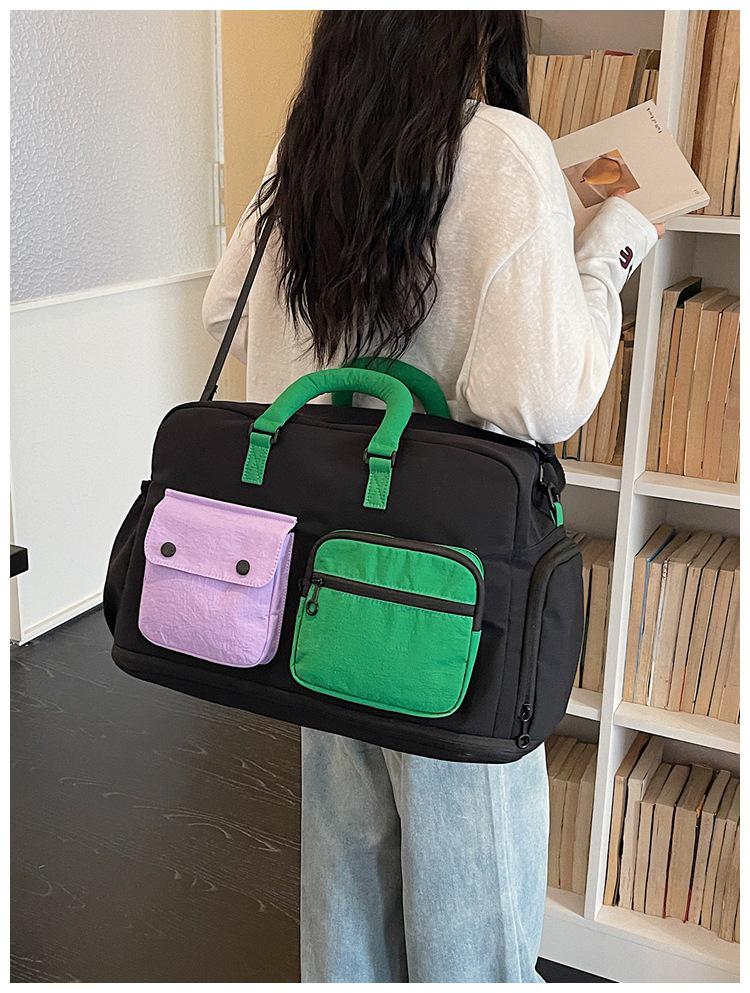 Korean Style Travel Bag - Large Capacity, Dry & Wet Separation, Ins Yoga & Swimming Storage for Short Trips