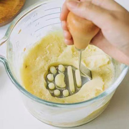 Bear Potato Masher, 430 Stainless Steel Food Masher, Vegetable Fruit Press for Mashed Potatoes, Kitchen Tool