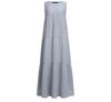 2024 Summer Literary Women's Cotton Linen Casual Round Neck Swing Dress