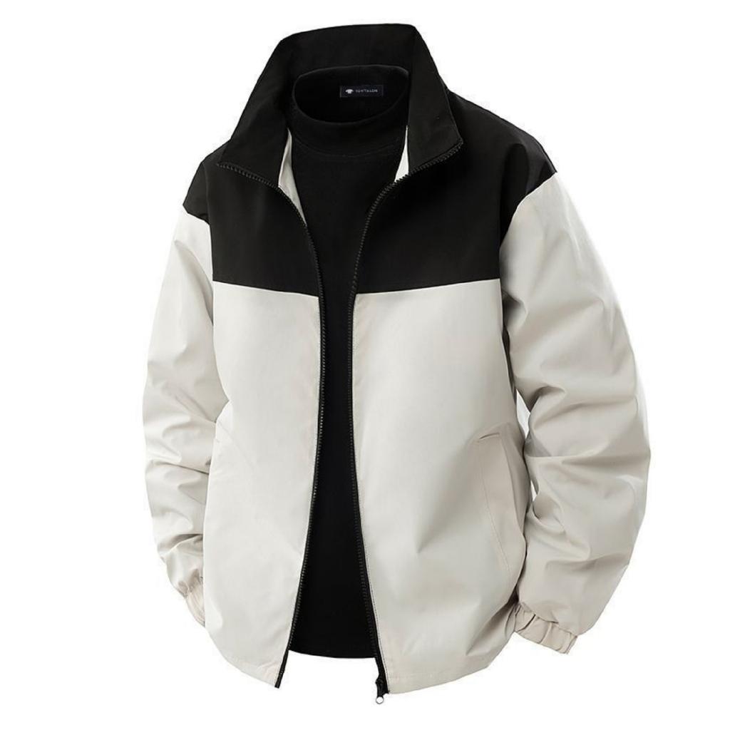 Men's And Women's Color-matched Casual Long-sleeved Down Jacket , Outdoor Sports Windproof And Waterproof Zipper Jacket