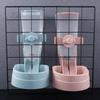 For Puppy Cats Rabbit Pet Plastic Cage Hanging Feeding Product Water Bottle Food Container Feeder Pet Drinker Pet Bowls