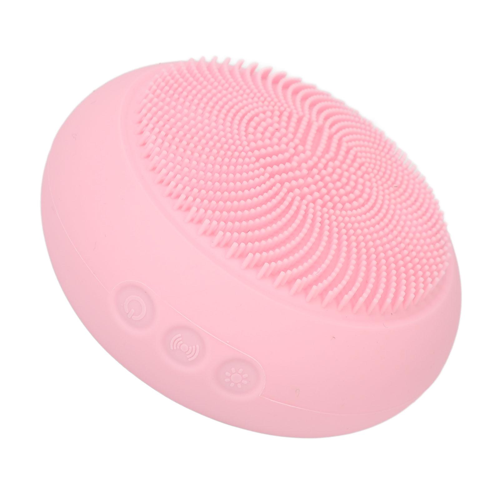 2 In 1 Electric Facial Clnsing Brush Hting Mask Absorption Waterproof Face Clnser Vibrating Brush