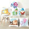 Cartoon Letter Decorative Pillowcase Living Room Office Home Pillowcase Car Ornaments