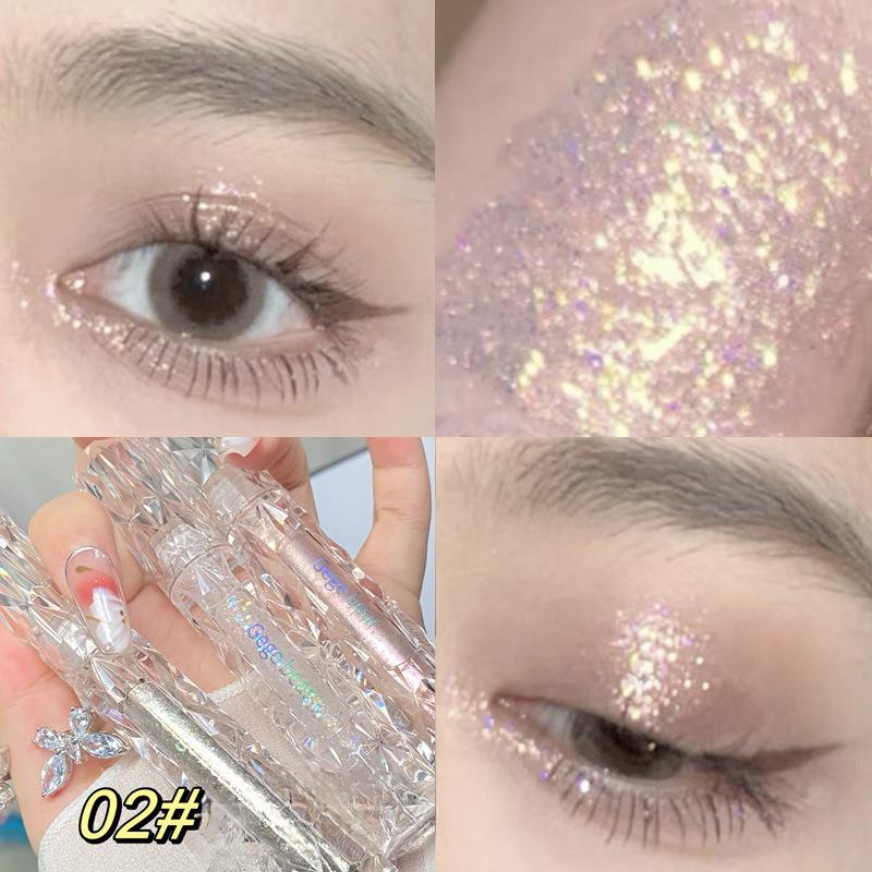 Star Diamond Flowing Eye Shadow Fine Shimmering Pearlescent Brightening Tear Drop Sequin Explosive Liquid Eye Shadow