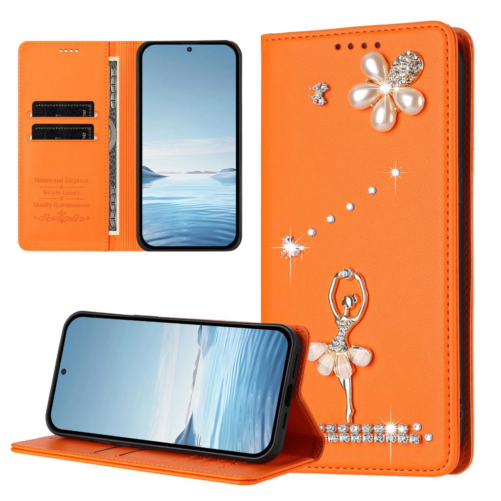For Sony Xperia 10 VII Wallet Case Genuine Cow Leather Phone Cover Litchi Texture