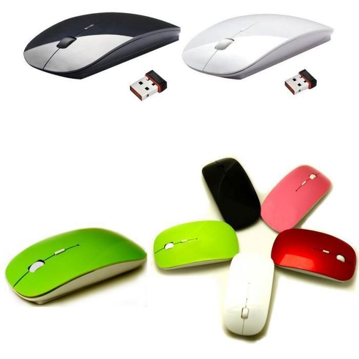 Souris sans fil - ZISONIX - Noir - RF - Dongle USB nano