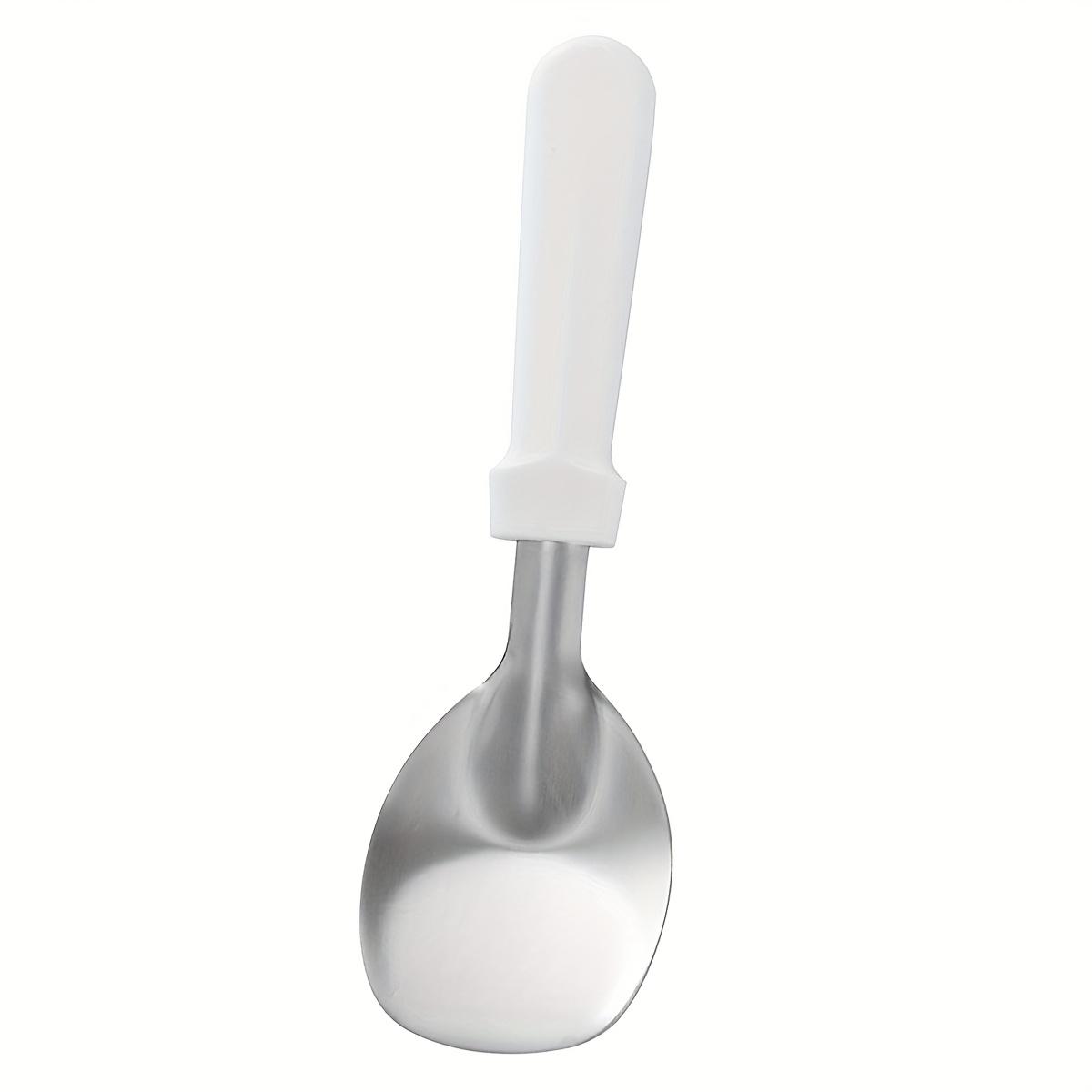 

Stainless Steel Ice Cream Spade, Flat Ice Cream Scooper, Ice Cream Paddle with Non-Slip Handle, Dessert Spade for Hard Frozen слоновая кость